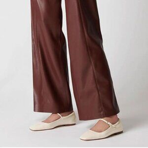 Creamy Women's Adorable Closed Square Toe Mary Jane Flats Ballroom Shoes